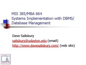 Dbms