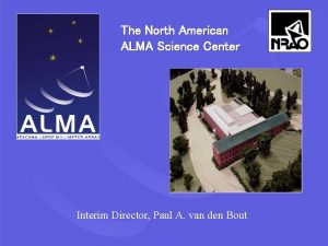 The North American ALMA Science Center Interim Director