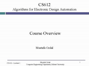 Electronic design automation course