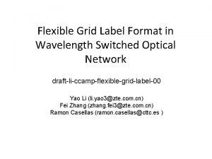 Flex grid dwdm