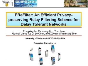 PRe Filter An Efficient Privacypreserving Relay Filtering Scheme