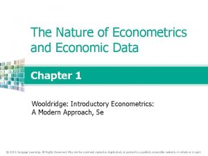 Nature of econometrics