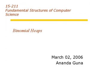 Binomial tree computer science