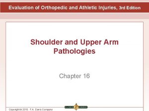 Evaluation of Orthopedic and Athletic Injuries 3 rd