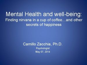 Nirvana mental health Nirvana mental health