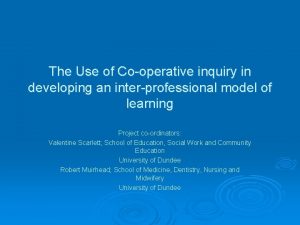 Cooperative inquiry