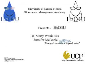 Ucf stormwater academy
