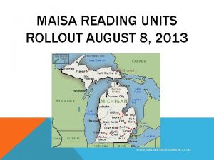 Maisa reading units