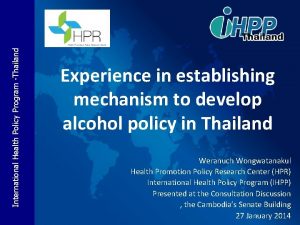 Ihpp thailand