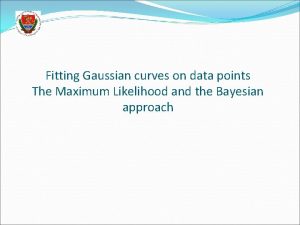 Gaussian curve fitting