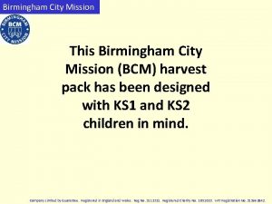 Birmingham City Mission This Birmingham City Mission BCM