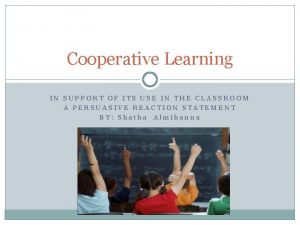 Types of cooperative learning