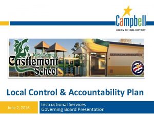 Local Control Accountability Plan June 2 2016 Instructional