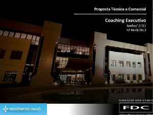 Proposta Tcnica e Comercial Coaching Executivo Junho 2013