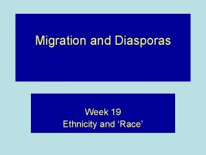 Types of diaspora
