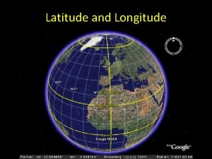 Lines of latitude run from