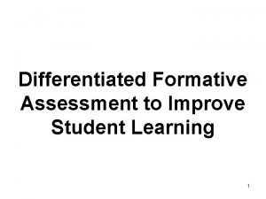 Characteristics of formative evaluation