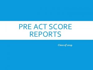 Act score range