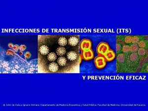 INFECCIONES DE TRANSMISIN SEXUAL ITS Y PREVENCIN EFICAZ