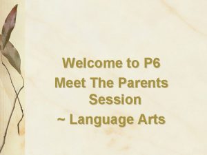 Meet the parents session