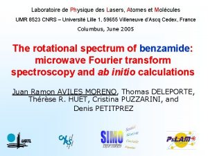 Laboratoire de Physique des Lasers Atomes et Molcules