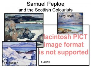 Samuel Peploe and the Scottish Colourists Fergusson Peploe