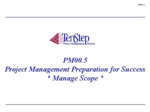 Ten step project management process