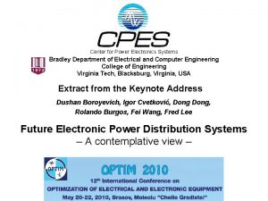 Center for power electronics systems