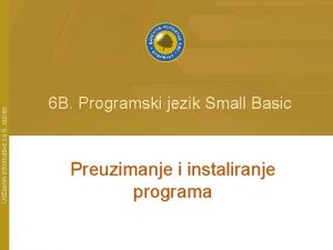 Udbenik informatike za 5 razred 6 B Programski