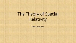 Time dilation theory of relativity