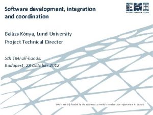 Software development integration and coordination Balzs Knya Lund