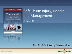 Soft Tissue Injury Repair and Management Chapter 10