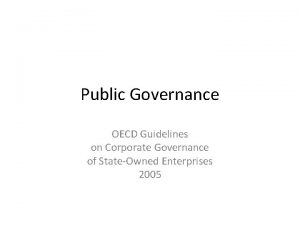 Oecd guidelines for corporate governance Oecd guidelines for corporate governance