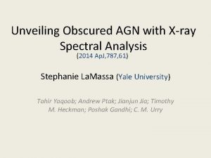 Unveiling Obscured AGN with Xray Spectral Analysis 2014