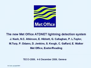 Atd lightning detection system