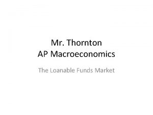 Loanable funds market