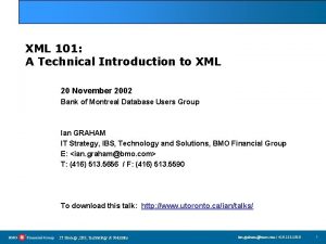 Xml 101