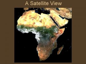 Satellite view of africa