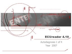 ECUreader 4 10 Autodiagnosis 1 of 4 Year