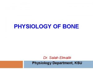 Anatomy and physiology of bone