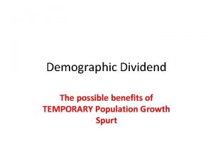 Demographic dividend philippines