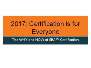 Iiba certification Iiba certification
