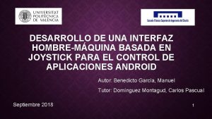 Joystick funcionamiento