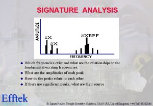 Frequency signature