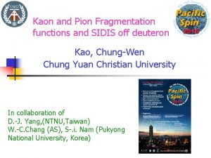 Kaon and Pion Fragmentation functions and SIDIS off