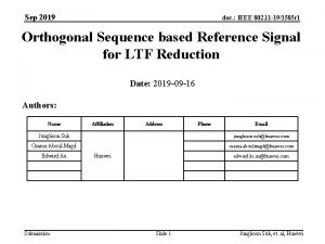 Sep 2019 doc IEEE 802 11 191585 r