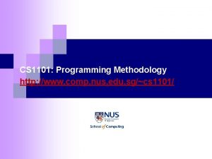 Cs 1101 programming fundamentals