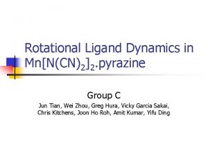 Rotational Ligand Dynamics in MnNCN22 pyrazine Group C