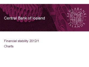 Central Bank of Iceland Financial stability 20121 Charts