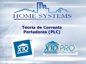 Teoria de Corrents Portadores PLC INTRODUCCI Sistema que